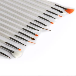 15pcs/Lot  Nail Brush Drawing Paint Brush  Finger Brush Set Of Tools Nail Art Drill Point Pen Light Therapy Pen Crystal Pen