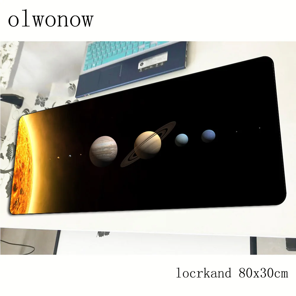 solar system mousepad 80x30cm locrkand gaming mouse pad big gamer mat home computer desk padmouse keyboard large play mats