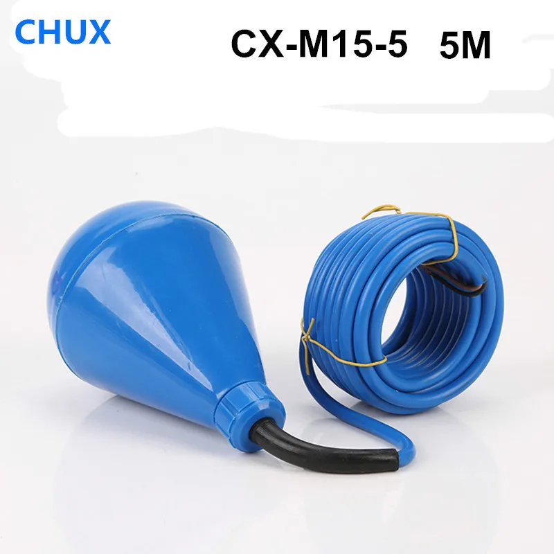 

CHUX Float Switch 5m Cable Type Ball Liquid Fluid Water Level Controller For Tank M15-5 Flow Sensors Free Shipping