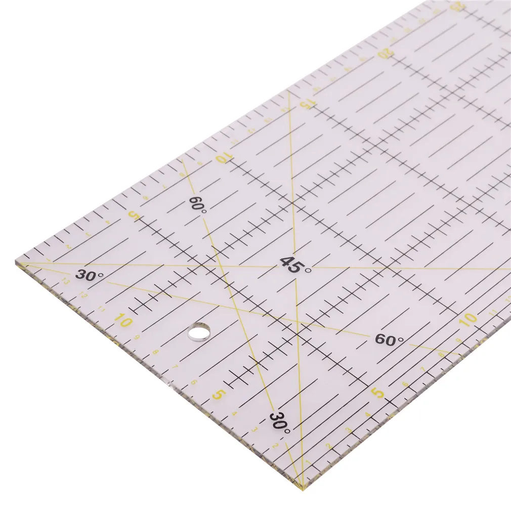 1 Pcs 60x15x0.3cm Measuring Ruler Tailor Cutting Patchwork Ruler Student Diy Hand Footage International General