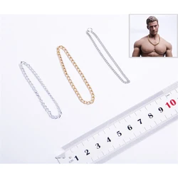 1/6 Scale Men's Necklace Pendent Models Silver and Golden for 12''Action Figures Bodies