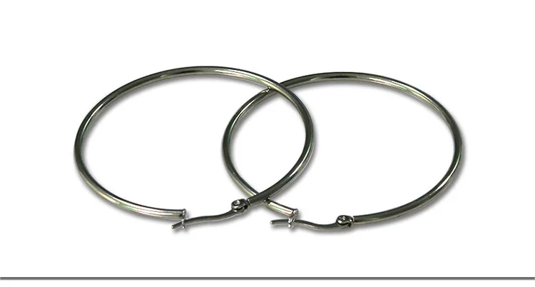 Hyperbole Große Creolen Kreisform 12mm Edelstahl-Ohrringe IP-Beschichtung Nicht Verblassend Allergiefrei – Detail 23