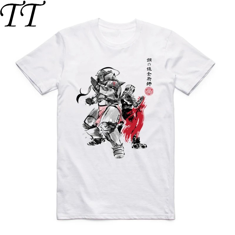 2019 S-XXXL Fullmetal Alchemist Japanese Anime Sumi T-shirt Fashion Short sleeve O-Neck Tops Tees Summer Casual T shirt