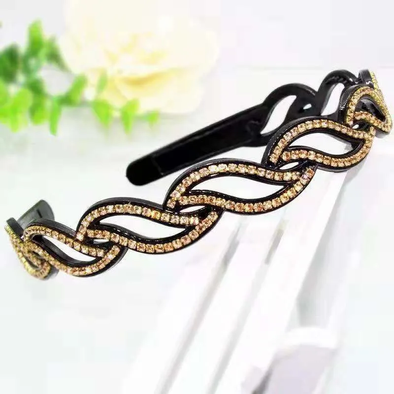 Thời Trang Xoắn Lá Nhiều Màu Sắc Răng Ốp Viền Hairbands Bé Gái Tóc Vòng Đầu Cố Định Mũ Đợi Đầu Đa Năng Dành Cho Phụ Nữ Tóc Phụ Kiện Tóc