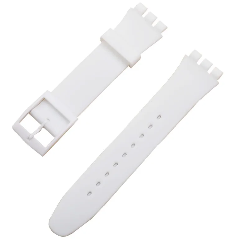 Watch Strap for Swatch Strap Silicone Watchband Replacement Watch Band 17mm 19mm 20mm Rubber Strap Men Women Watch Accessories