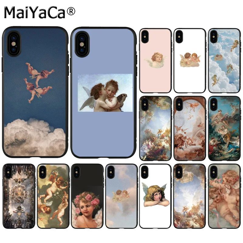 Maiyaca Cute Renaissance angels baby Newly Arrived Phone Case for iphone SE 2020 11 pro 6S 6plus 7 7plus 8 8Plus X Xs MAX 5S XR