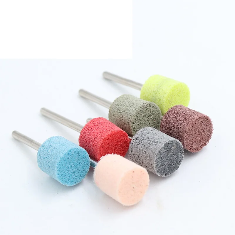 

New 10pc Nylon Fiber Grinding Head with 3mm shank Polishing wheel for Mould Finish Polish Grinder Rotary Tool