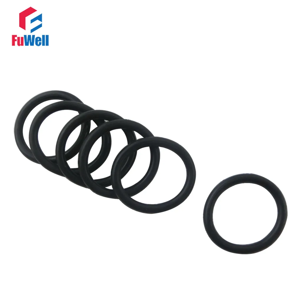 

50pcs Black Nitrile Rubber NBR O Rings Washers Grommets 4mm Thickness 37/38/39/40/41/42/43/44/45/46mm Outside Dia. O-rings Seals