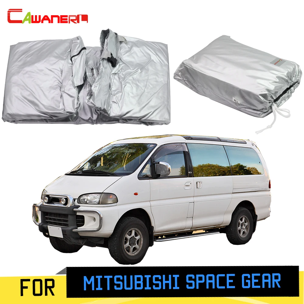 Cawanerl Car Cover Anti-UV Outdoor Sun Rain Snow Protector MPV Cover For Mitsubishi Space Gear 1994-2007