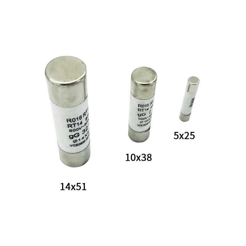 10pcs  Fast blow Ceramic Fuse 10*38mm Fuse 500V 1A 2A 3A 4A 5A 6A 8A 10A 16A 20A 25A 32A