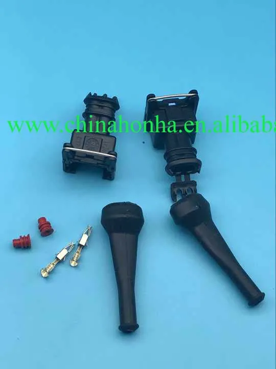 

Бесплатная доставка для BOSCH TYCO AMP Junior Power Timer 2-полосный разъем топливной форсунки EV1 282189-1