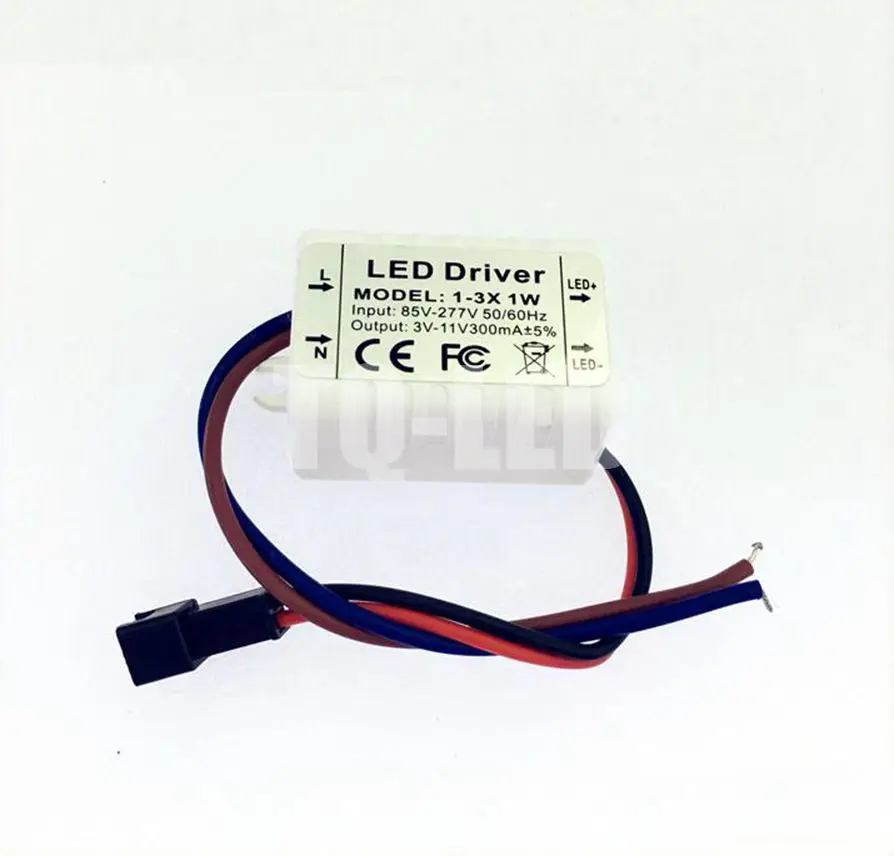 1-3X1W 1W 2W 3W Constant current Led driver AC85-277V DC3-12V 300mA