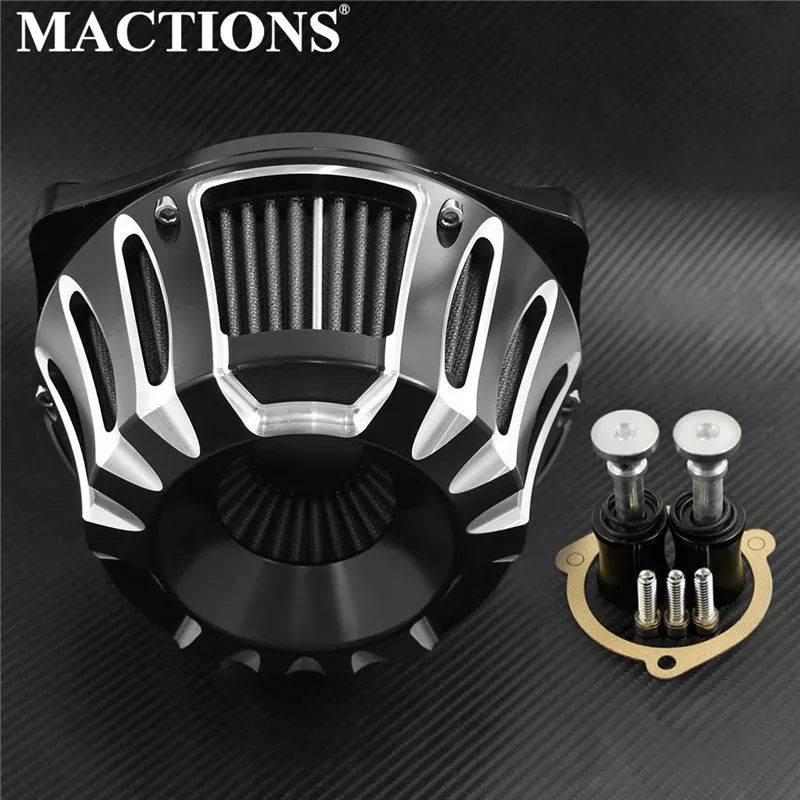 MACTIONS CNC Crafts Air Filter Cleaner Intake Filter For Harley Sportster XL 91-19 Softail 2000-2019 Dyna FXSBSE 13-14 Touring