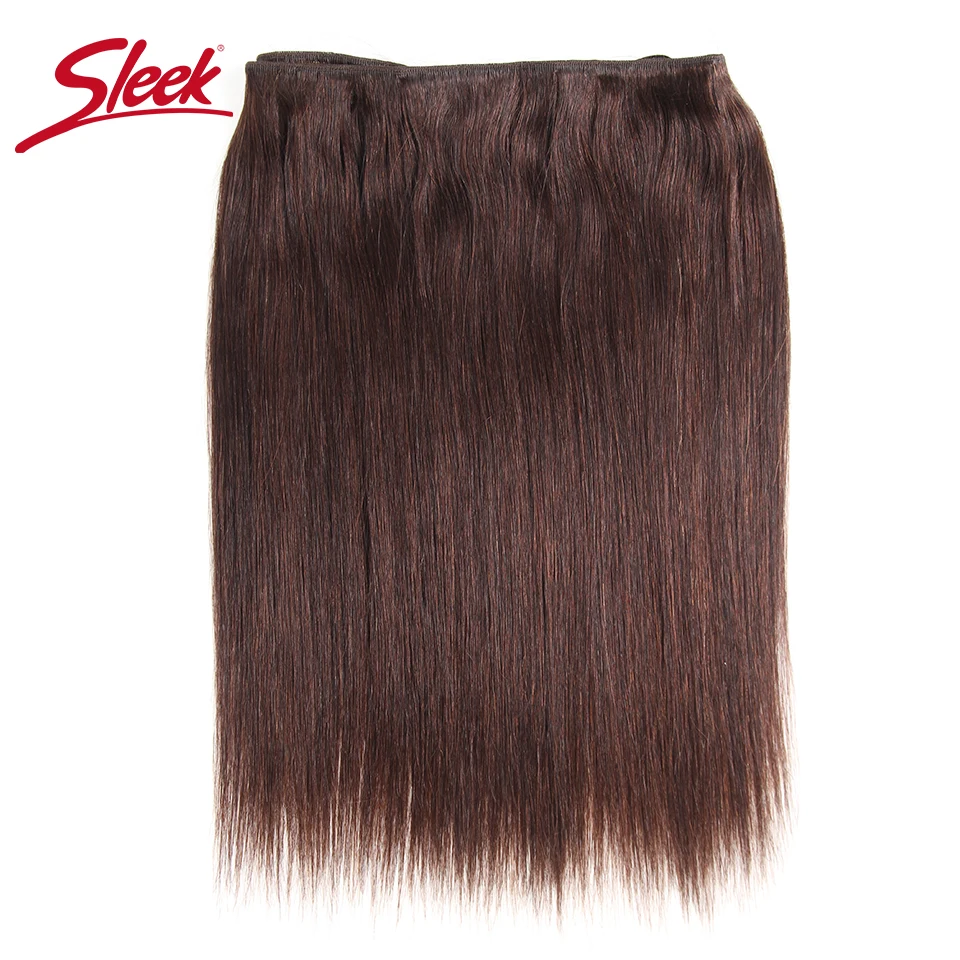 Sleek Double Drawn Brazilian Yaki Straight Human Hair Weave Bundles Remy Pure Color 1/1B/2/4/6/8 Hair Bundle Extensions