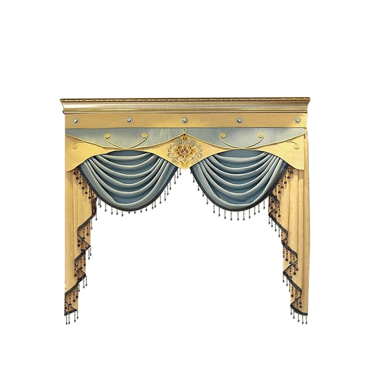 Style 9-Style 13 Pelmet Valance Europe Luxury Home Decor Valance Curtains for Living Room Window Curtains for Bedroom Curtain