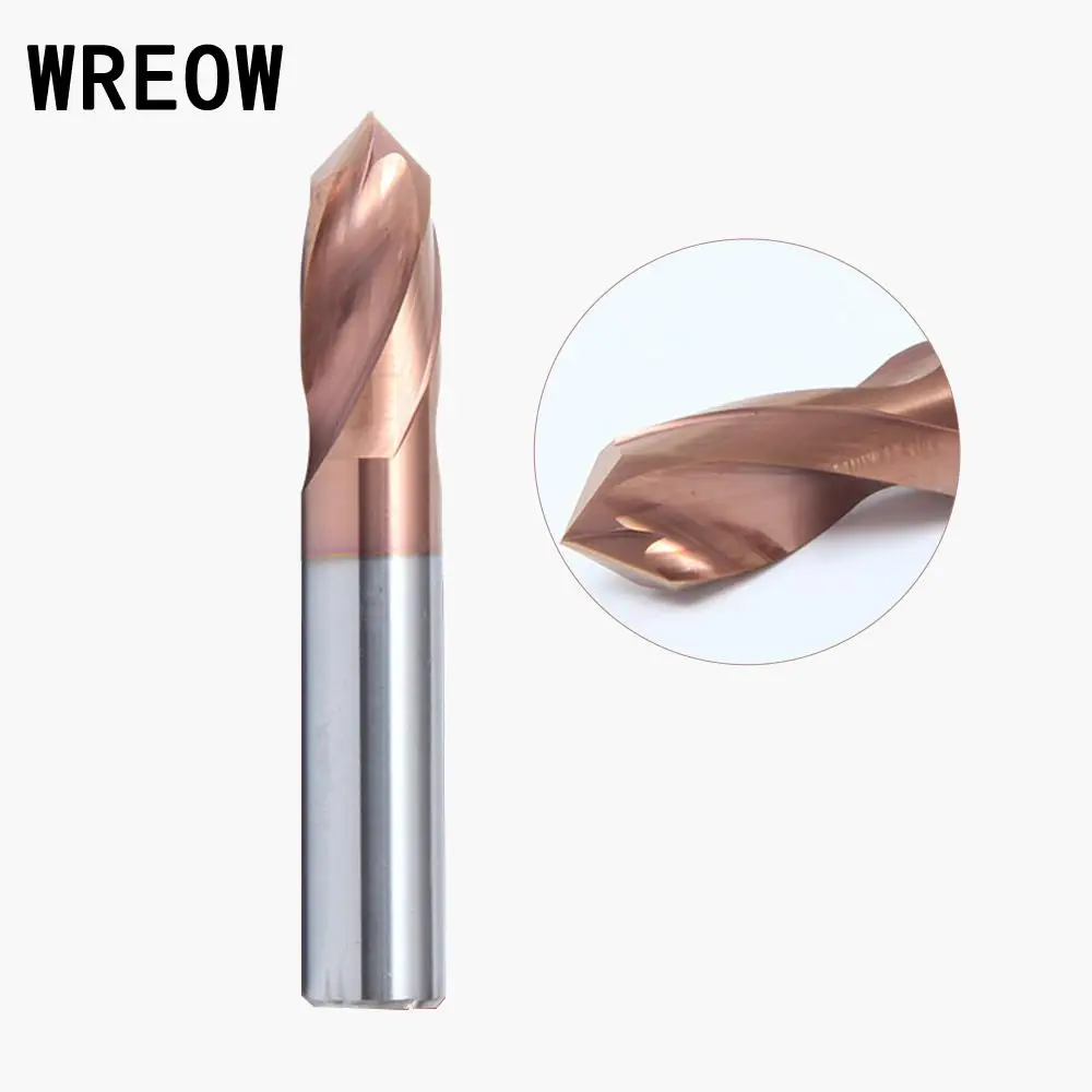 6Mm เหล็กทังสเตน2ขลุ่ย Chamfer End Mill 90องศาทังสเตนสตีล Router Bit เครื่องมือใหม่