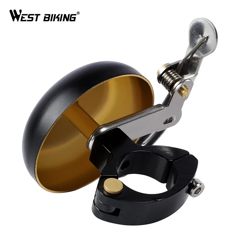 WEST BIKING Vintage Classic Bicycle Bell Ring Cycling Bike Brass Alloy Handlebar Retro Upgrades Cycling Bike Warning Horn Loud