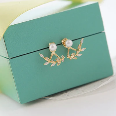 New Arrival Hot Sell Fashion Pearl Flower 925 Silver Needle Ladies Stud Earrings Jewelry Birthday Gift Wholesale Women