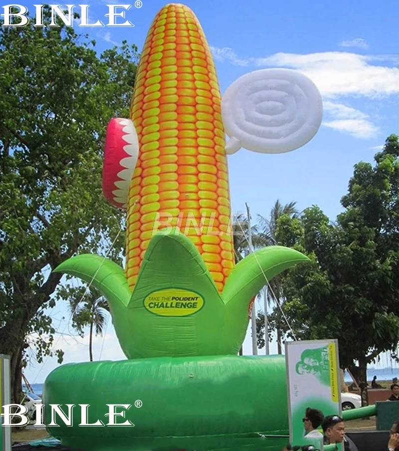 

Giant outdoor free standing inflatable corn model with base inflatable maize for advertisement