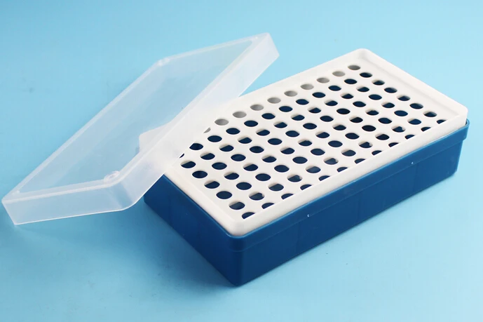 1,5 ml Kunststoff Micro Zentrifuge Rohr Stehen Halter Box 96 Position Lab Kreisel Socketstube box.