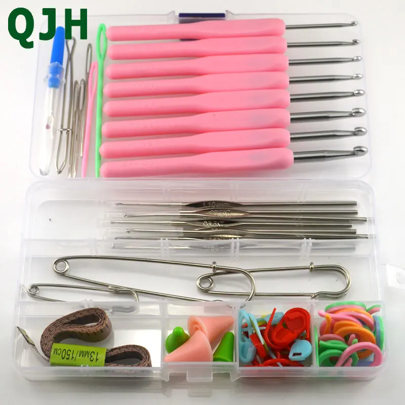 

Fancy Crochet Set Crochet Kit Set with Exclusive Case Weaving Tools Sweater Needle Sewing Stainless Steel Tools Accessory