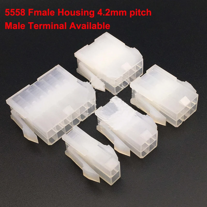 

5558 5559 4.2mm Cable Jumper Wire Female Connector Leads Header Housing 2 to 24 pin 4.2mm Pitch Shell Male Terminal Available