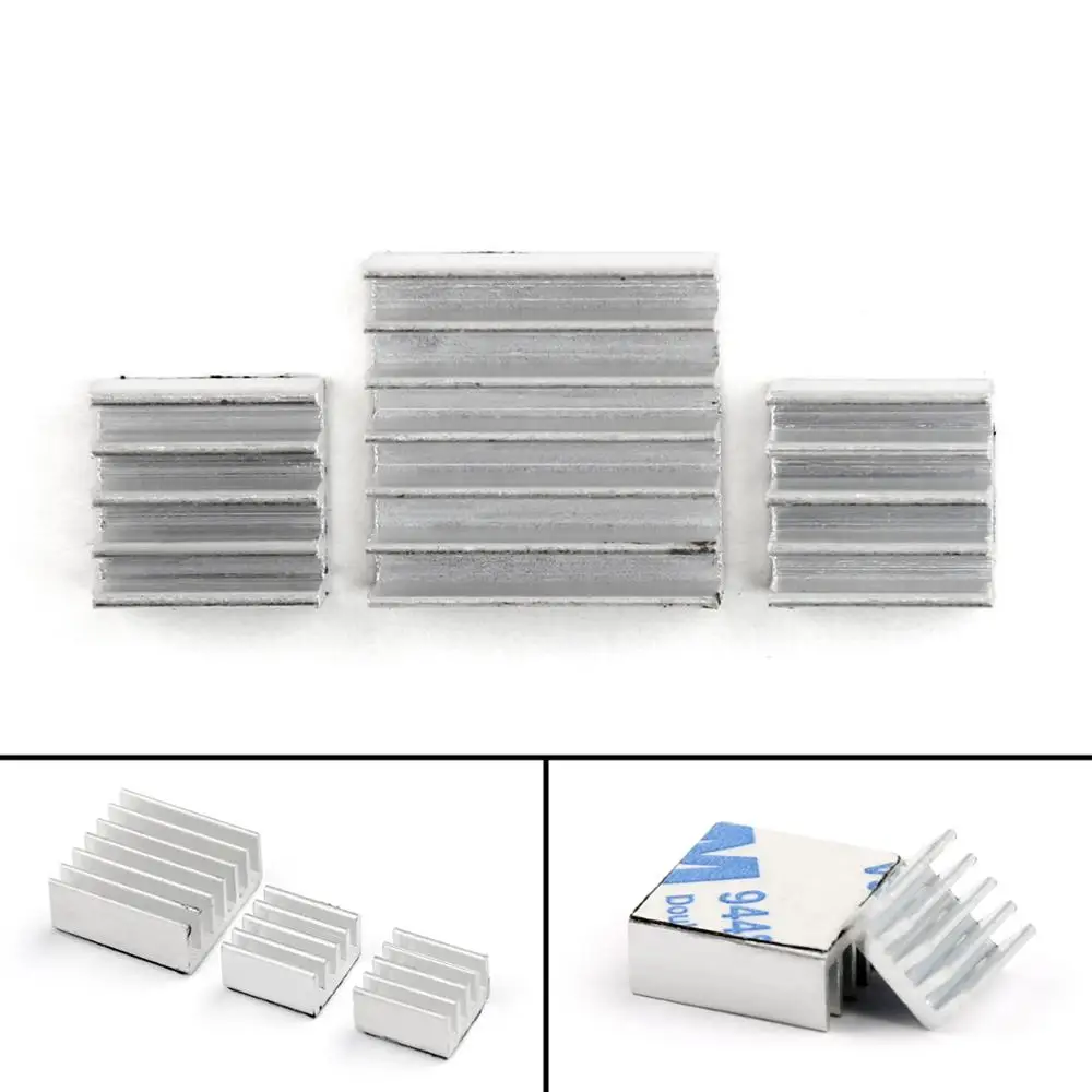 30PC Raspberry Pi 3 dispositivo di Raffreddamento Del Radiatore di Alluminio del Dissipatore di Calore per Raspberry Pi 3 Modello B 3B Più Dissipatori 10 grande + 20 Piccolo