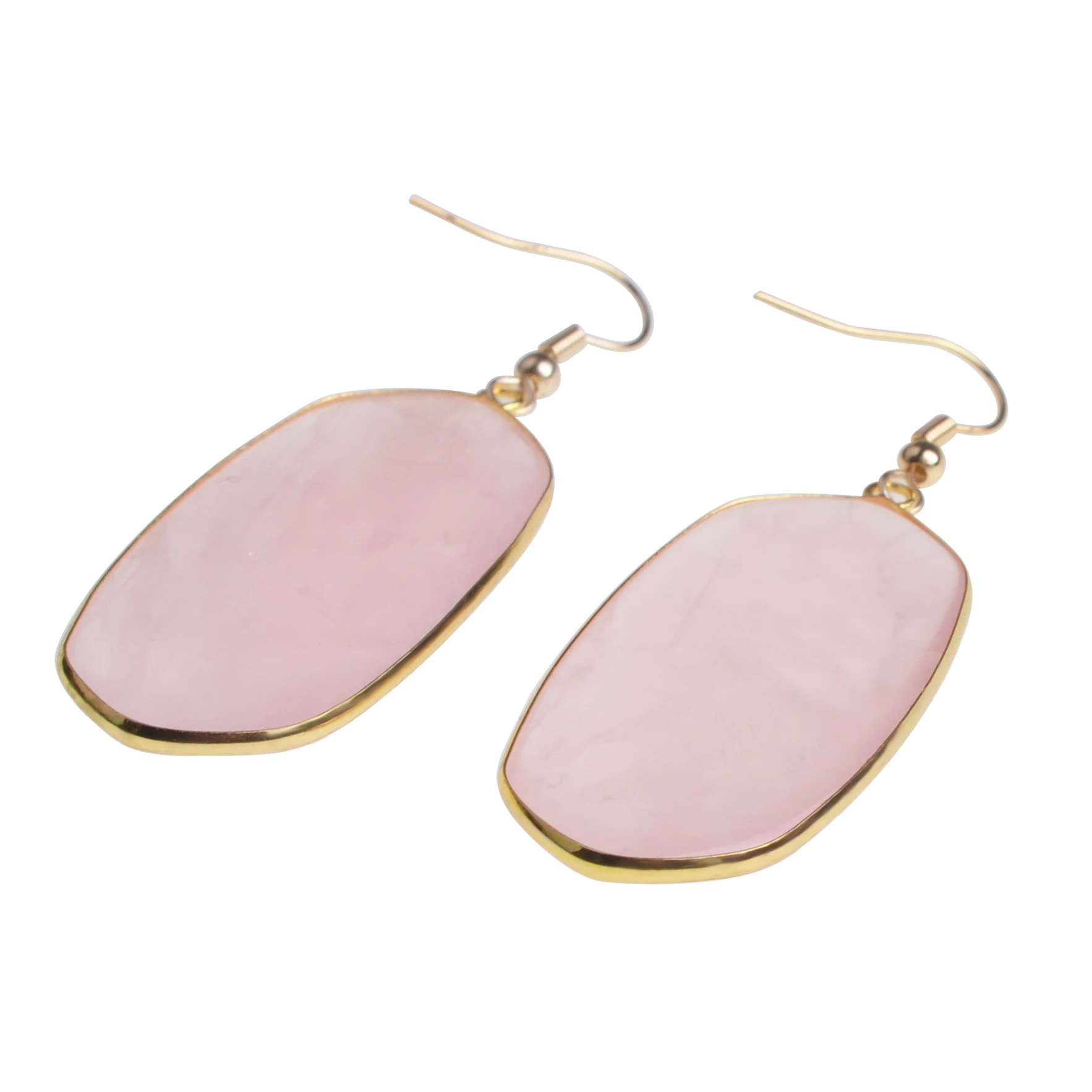 JOYA 2019 Valentine's Day Gift Bag Phnom Penh Oval Natural Agate Ladies Earrings Noble Ladies Natural Crystal Ladies Earrings