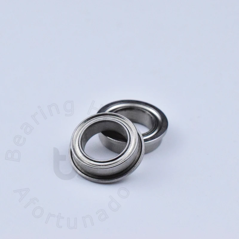 MF128ZZ Flange Bearing 10pcs 8*12(13.6)*3.5(mm) chrome steel Metal Sealed High speed Mechanical equipment parts