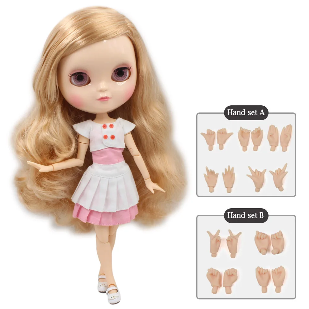 

ICY DBS DOLL small breast azone body fortune days 280BL3227/2240 champagne hair with bangs/fringes blonde mix brown hair 30cm