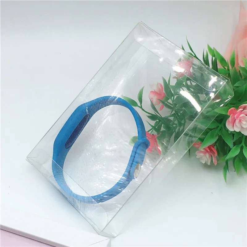 20 Pcs/Lot Rectangle Shape Dustproof Jewelry Packaging Plastic Boxes Clear Display Handicraft PVC Boxes 2x8x12cm