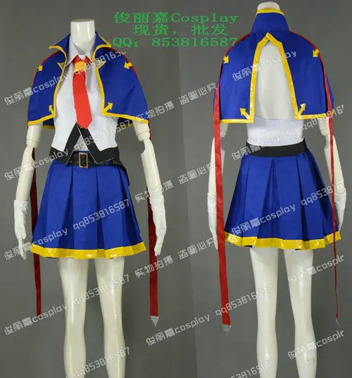 Blazblue Noel Vermillion Girls Summer Skirt Set Cosplay Costume J001