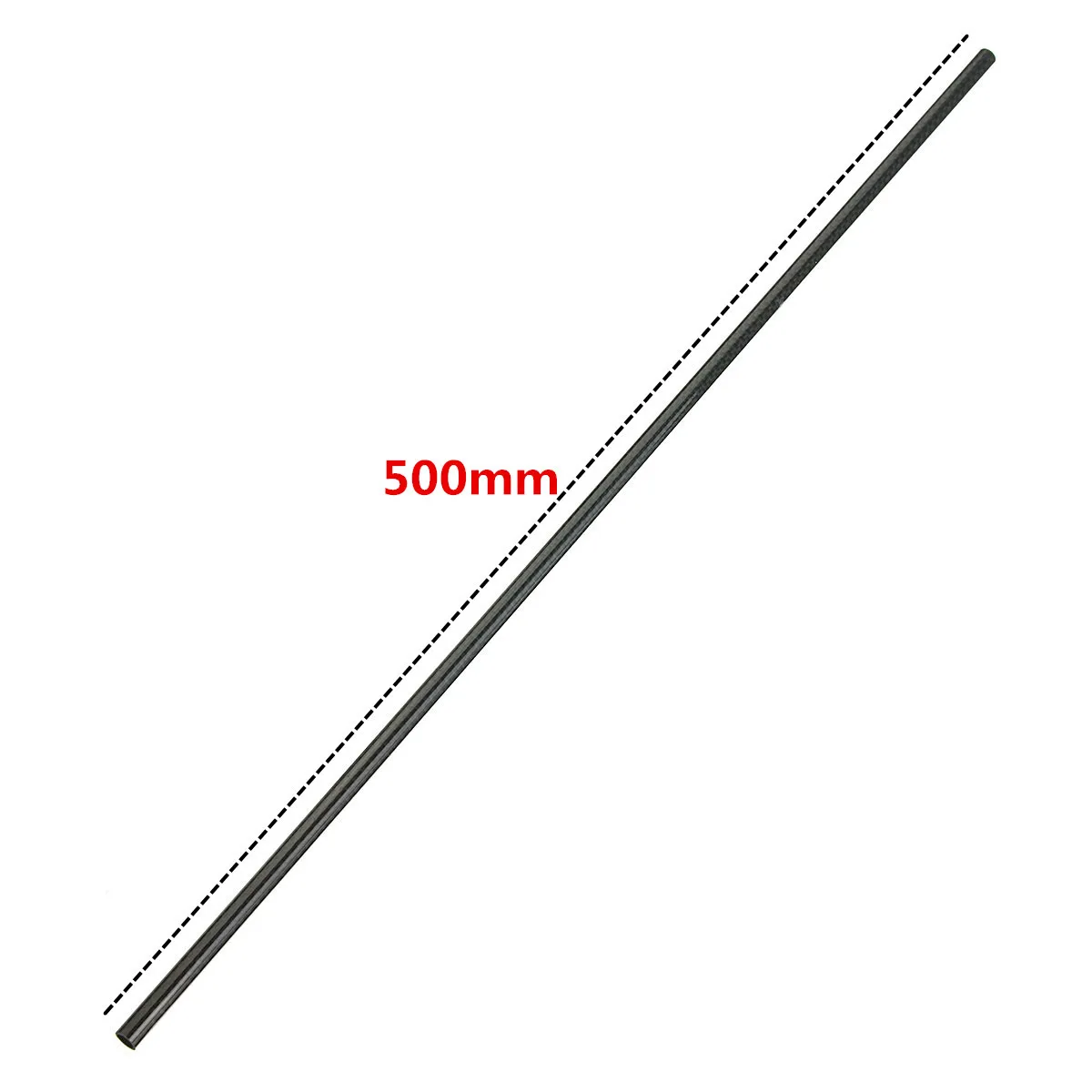 Imagem -04 - Dwz Peças od mm id mm Comprimento 500 mm 3k Rolo Envolvido Tubo de Fibra Carbono