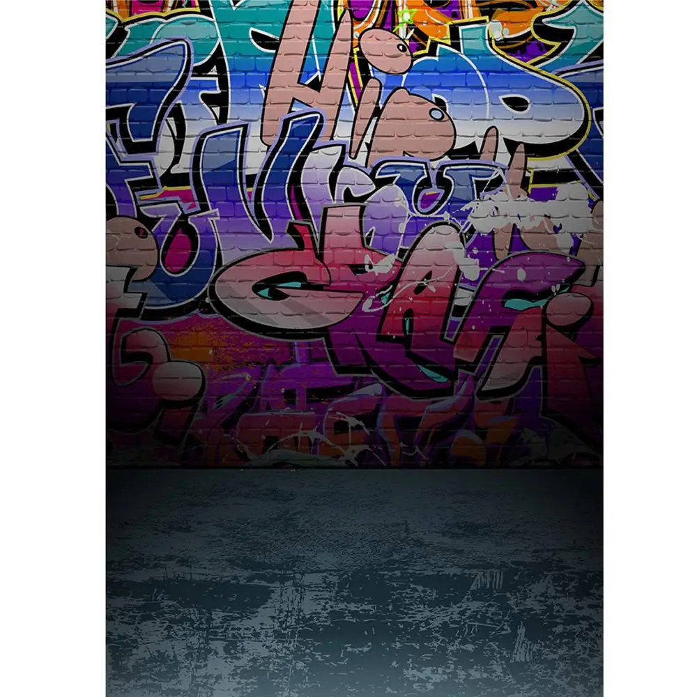 Fondos fotográficos de vinilo para estudio fotográfico Digital, grafiti, escritura, pared, para foto de bebé
