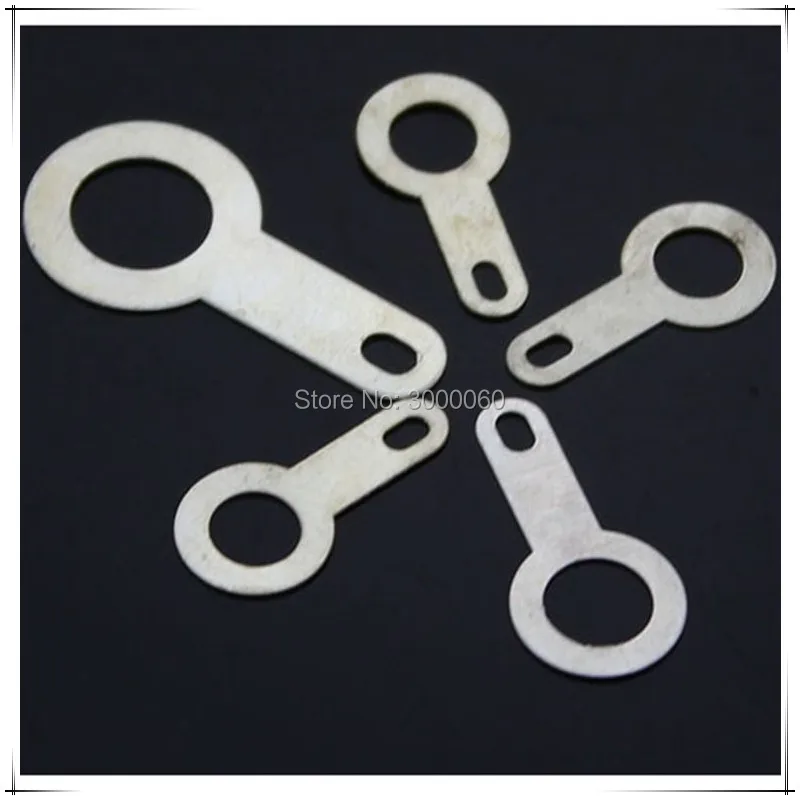 5.2mm Inner DIameter Tin Plated Brass Washer Gasket Single Head Brass Welding Washer Brass Lugs 500pcs/lot