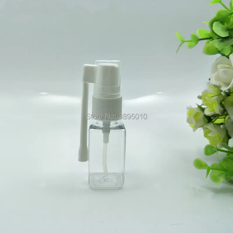 

10ml 20ml square Plastic Spray Bottle, Medical Nasal Spray Bottle, PET Plastic Spray Bottle with Rotary Rocker F1063