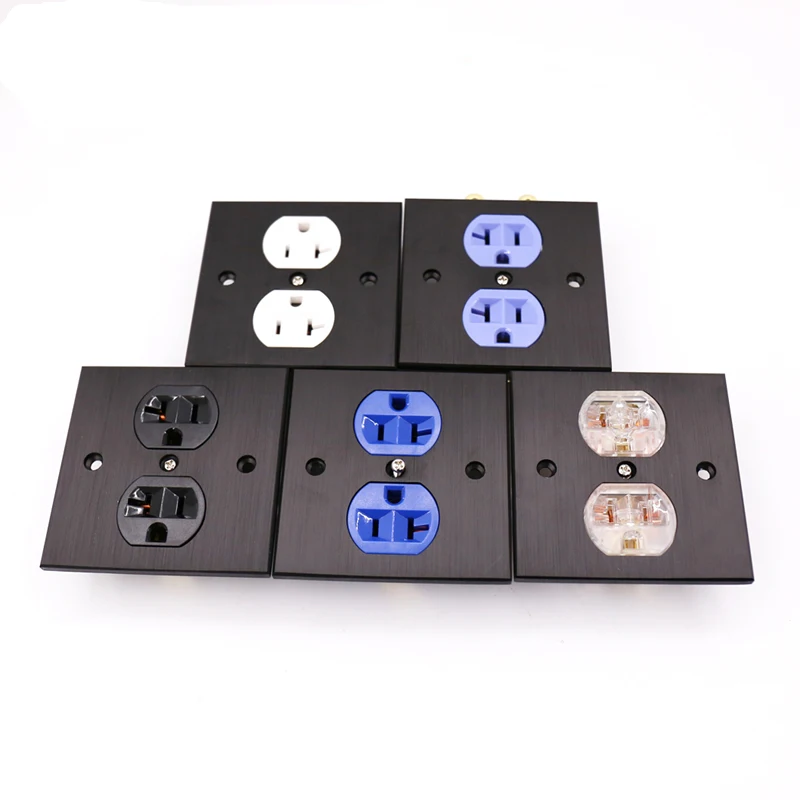 1 set High Quality  US Standard US Socket, 5 colors, AC , Wall Socket  US86BC