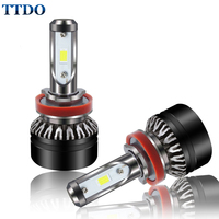 Car LED Headlight H7 Bulbs H1 H4 H8 H11 9012 HIR2 9005 HB3 9006 HB4 H3 H13 CSP Chips 60W 10000LM Auto Headlamp Fog Light 12V