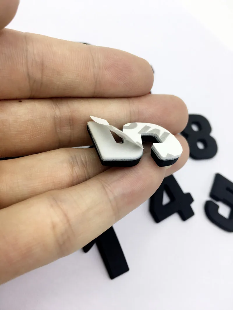 FLYJ black Metal 3D car stickers 1.4 1.5 1.6 1.8 2.0 2.2 2.4 2.5 2.8 3.0 T logo Emission badge car styling  car accessories image 4