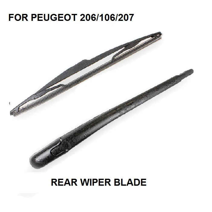 For Peugeot 106 MK1 MK2 1991-2004 Rear Windshield Window Wiper Arm + Blade Set New