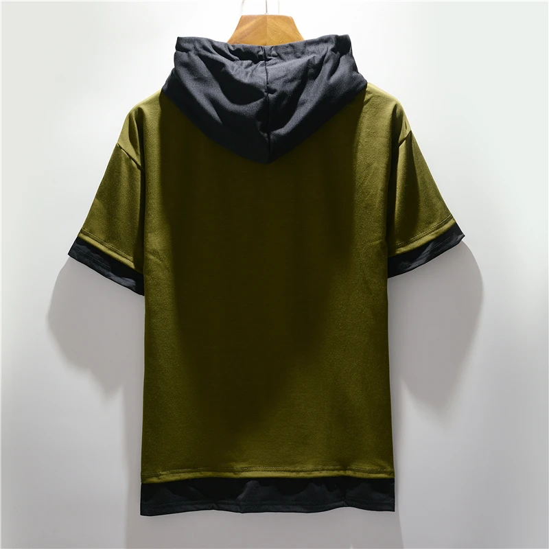T Shirt Men Summer Casual Short Sleeve Hoodie Streetwear Top Tees Blouse Casual Men T Shirt Hip Hop Men t-shirts camisas hombre