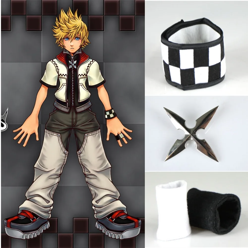 

Костюмы для косплея Athemis Cool Kingdom Hearts Roxas, аксессуары, комплекты браслетов и пальцев