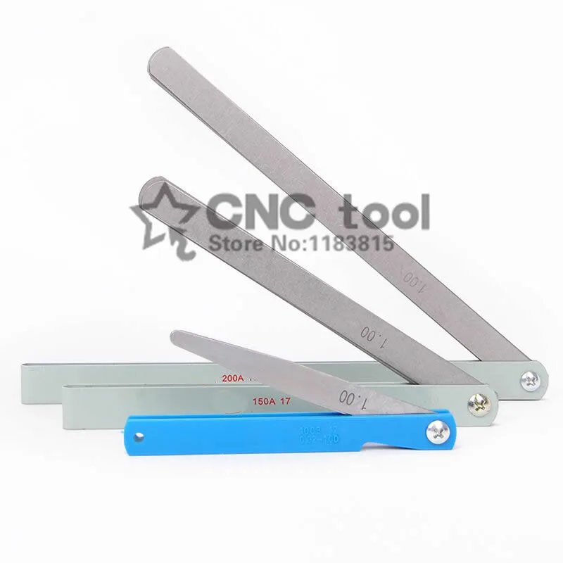 150mm 17 Blade Metric Feeler Gauge 0.02-1.00mm Gap Filler Thickness Measurement Tool