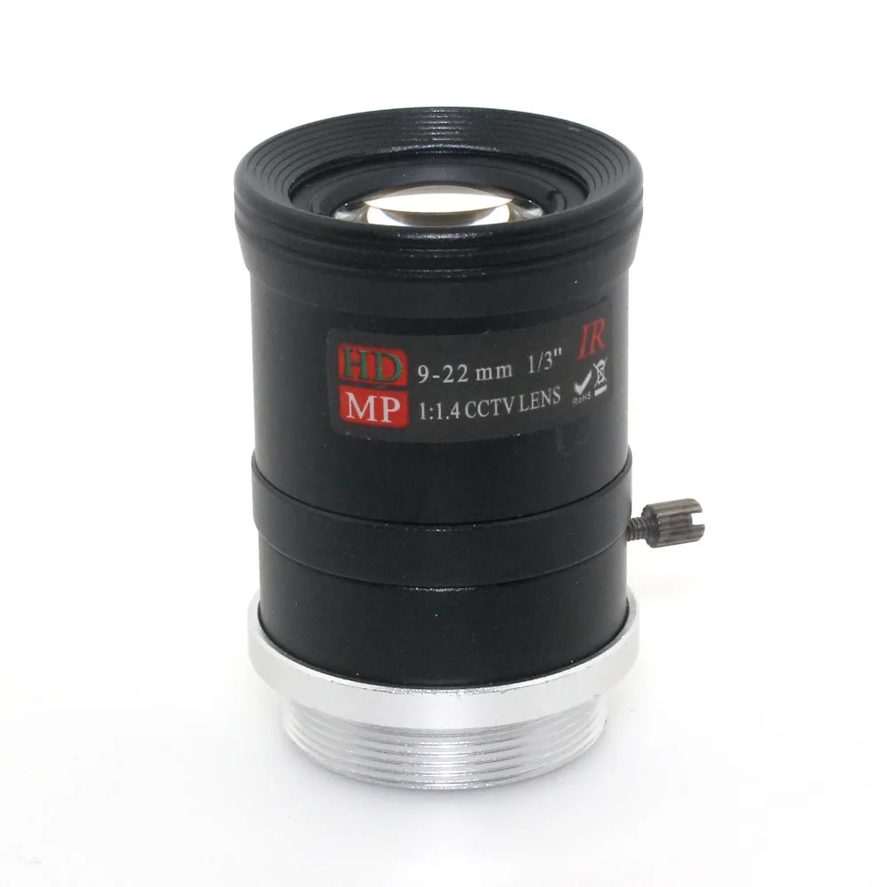 MP HD 9-22 mm lens cctv Varifocal Lens CS Mount With Manual iris F1.4 for Surveillance CCTV industrial CameraCamera