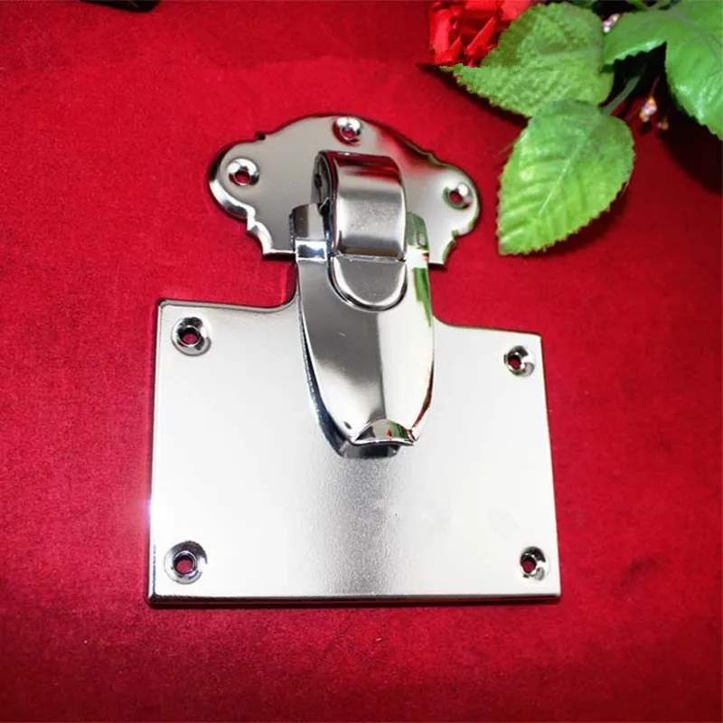 

Silver Color Lock Metal Chest Gift Box Suitcase Case Buckles Toggle Hasp Latch Catch Clasp Furniture Hardware,105*133mm,1PC