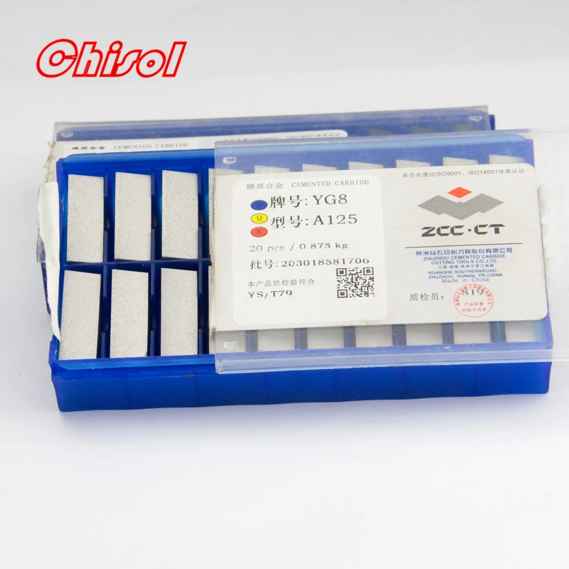 Imagem -02 - Carboneto Soldadura Pontas Lâmina Cortador Ferramentas Inserções Soldadas A125 Yt5 Yw2 Yw1 Yt15 Yt14 Yg6 Yg8 20 Pcs por Caixa