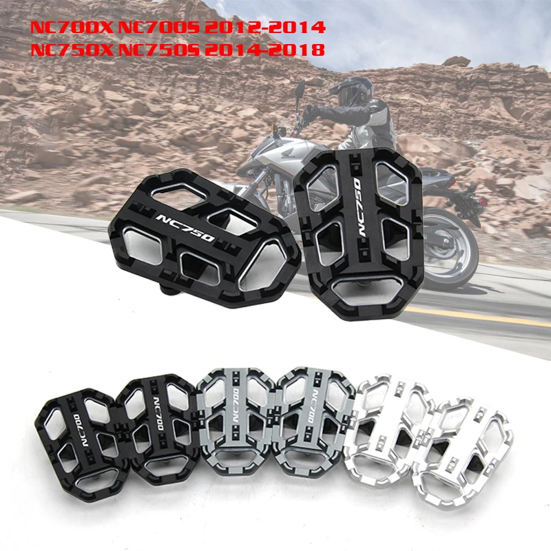 For Honda NC700X NC700S 2012-2014 NC750X NC750S 2014-2018  CNC Aluminum Motorbike Foot Pegs Footpegs Footrests