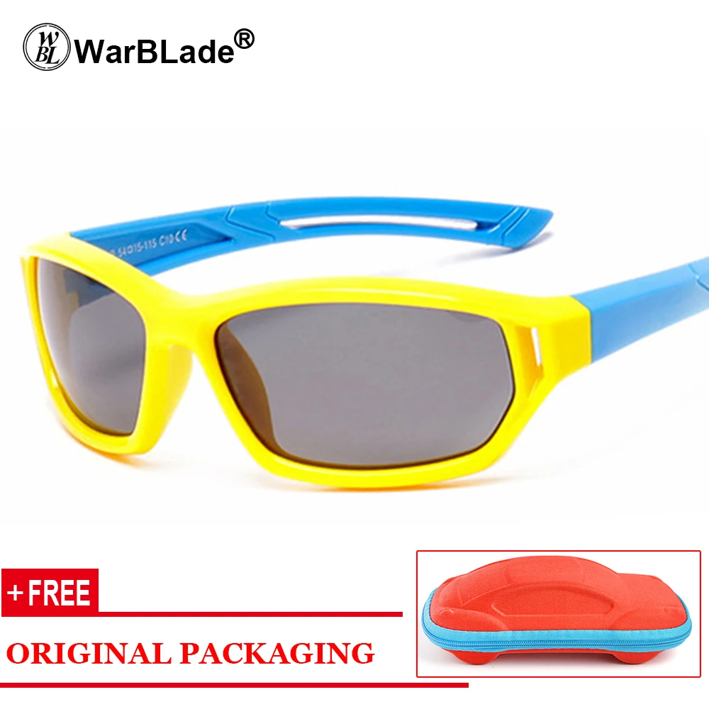 

Sport Infant Baby Kids Polarized Sunglasses Children Safety Coating Glasses Sun UV400 Fashion Goggles Shades oculos With Case