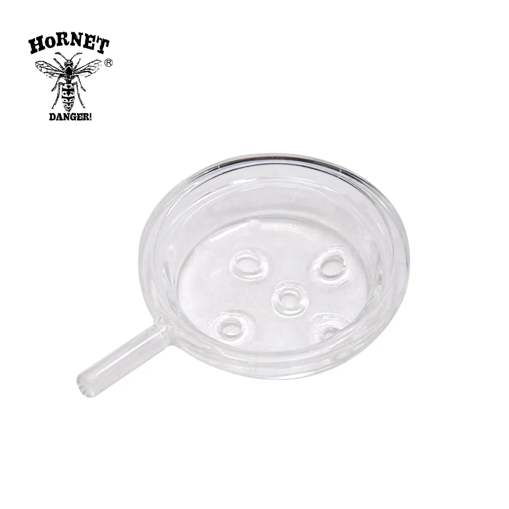 HORNET 2pcs/lot  54mm Glass Screen Hookah Plate Charcoal Foil Charcoal Holder Portable Glass Hookah Bowl