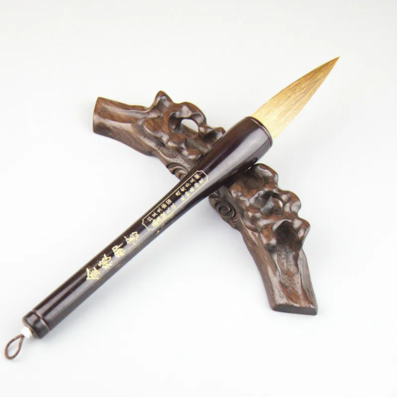 Authentic Chinese Traditional Calligraphy Brush Pen Hopper-shaped Brushes for Couplets Weasel Rabbit Hair Chinese Painting Brush